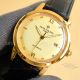 AAA replica Patek Philippe Swiss 9015 mechanical gold dial leather strap watch (2)_th.jpg